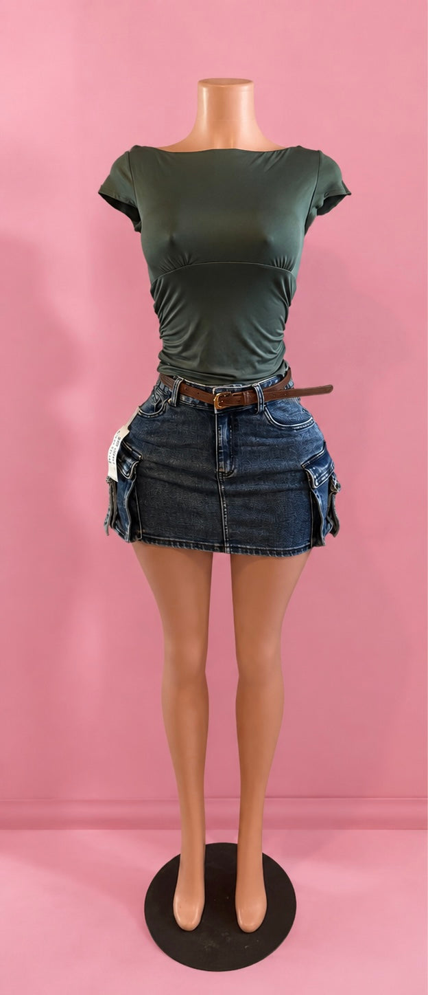 Denim Wash Skirt